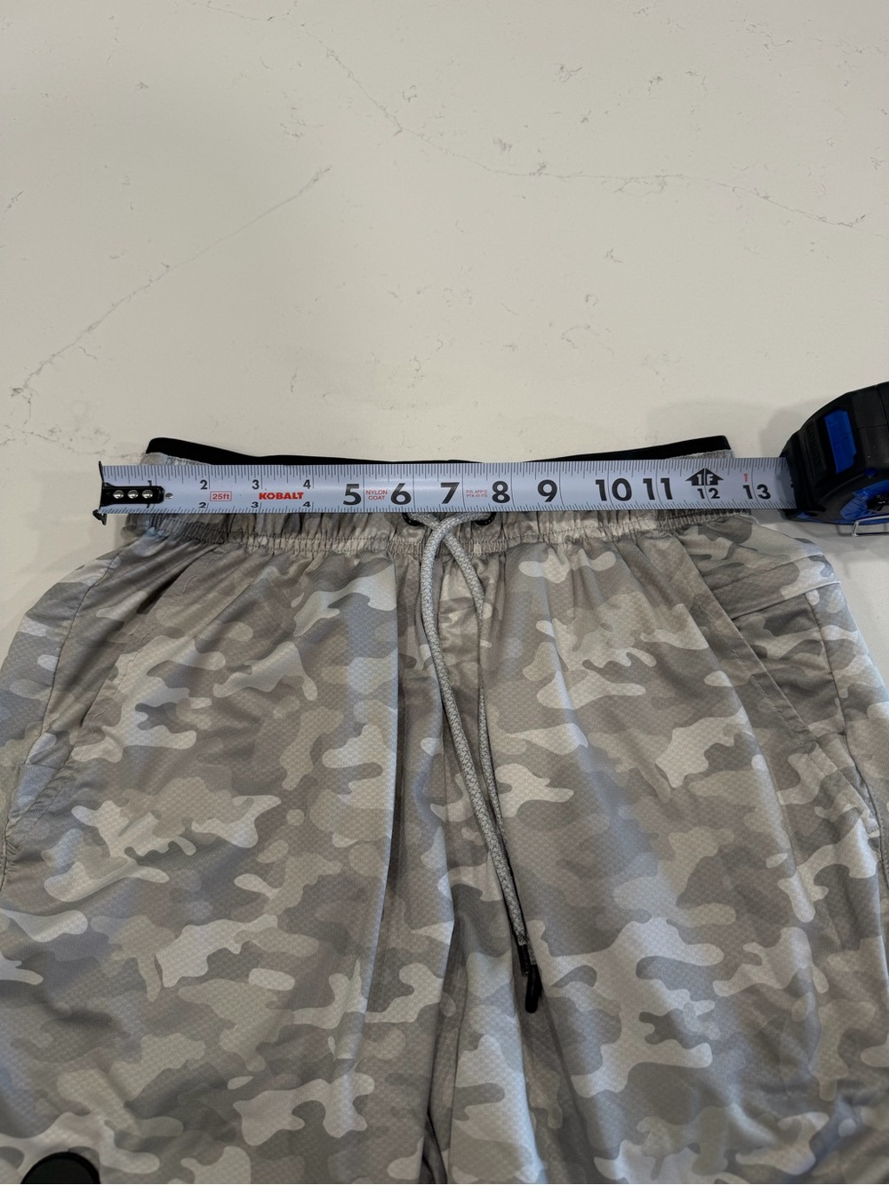 BYLT Basics Men’s Grey Camo Performance Shorts - Medium - Picture 5 of 6